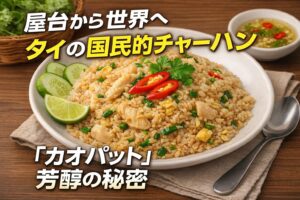 カオパットの歴史｜タイの国民的チャーハンが屋台から世界へ広がった理由と豆知識