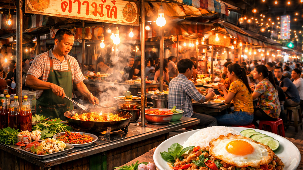 タイの屋台文化とガパオ