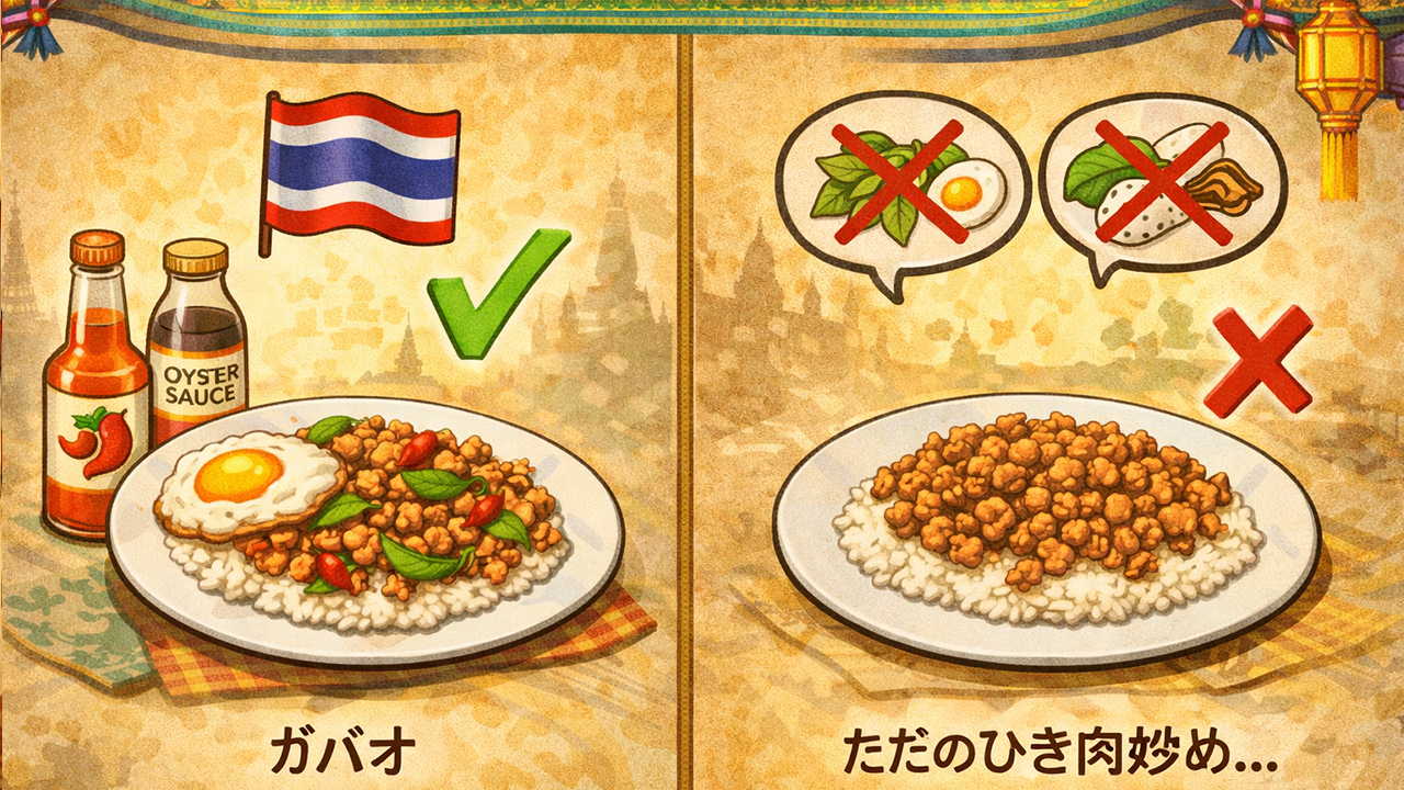 ガパオが“ただのひき肉炒め”になる