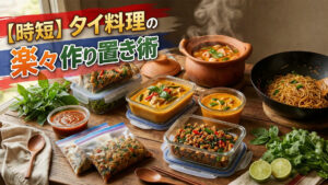 【時短】タイ料理の作り置き術｜味と香りを落とさない保存・解凍のコツ