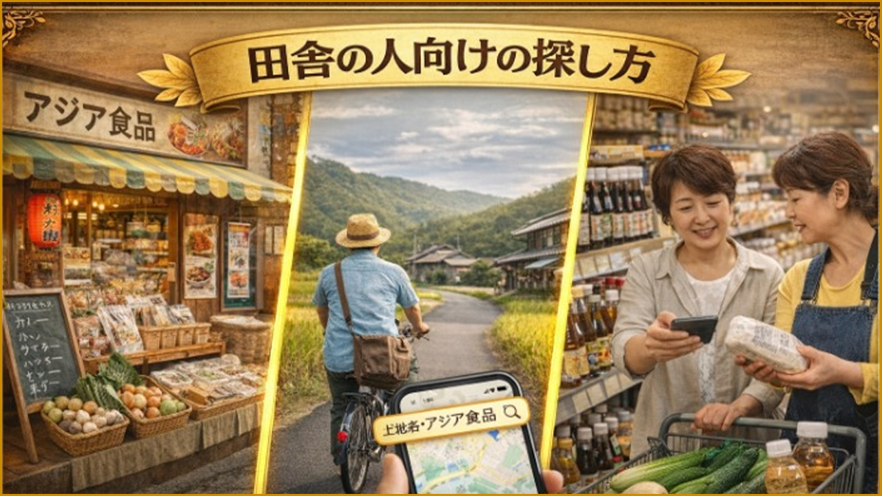 田舎の人向けの探し方