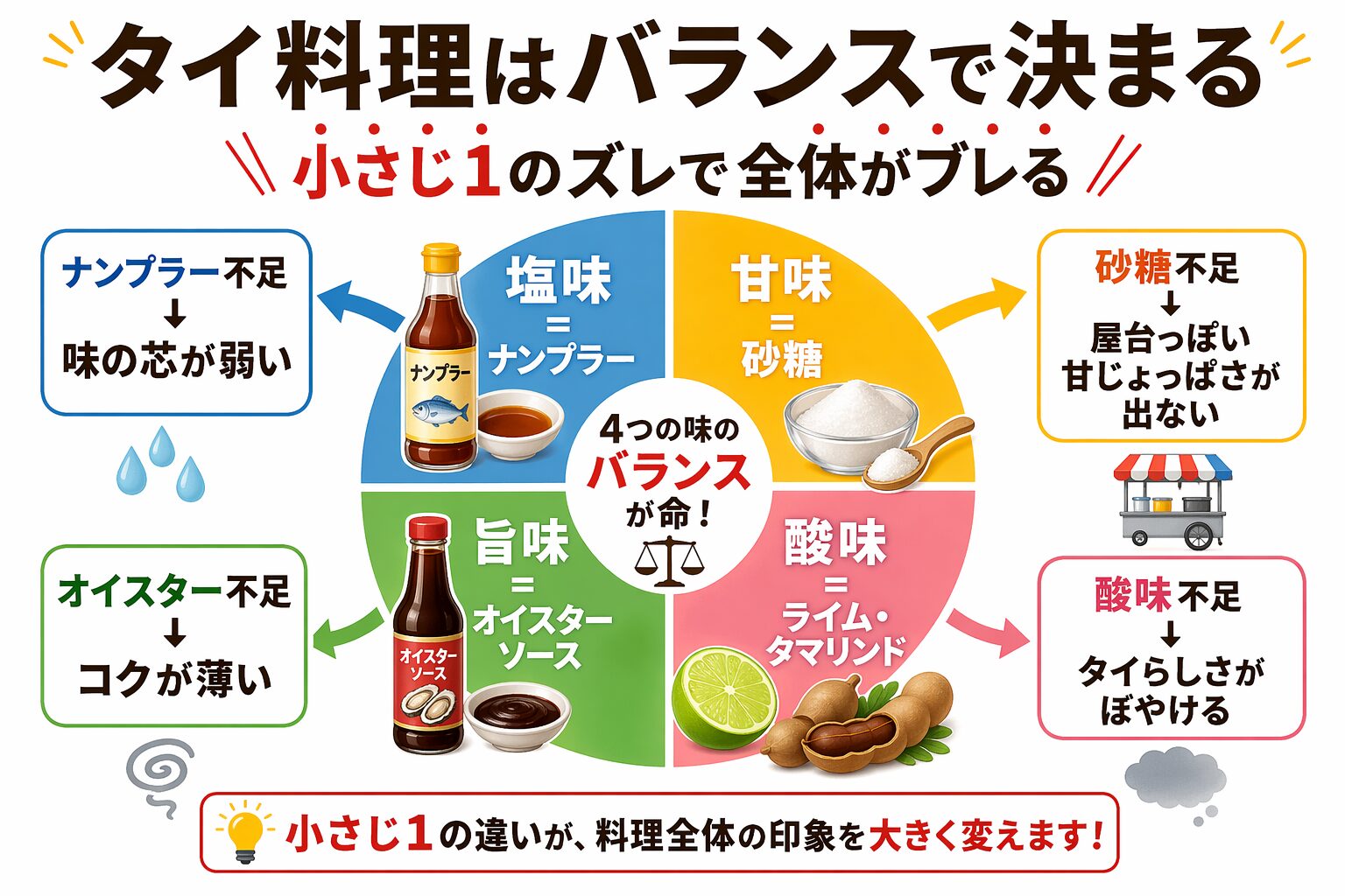 タイ料理はバランスで決まる